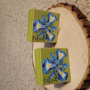 Think Pray Gift Blossom Blocks Green with Flowers Hope Saying Set 2